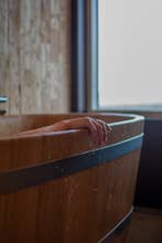 Relaxing Beer Bath Spa Experience at Blabjorg Resort in East Iceland