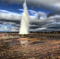 Watch the Strokkur geyser shoot superheated waters in the Golden Circle.