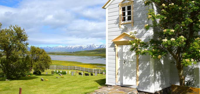 The beautiful Churches in Svarfaðardalur Valley in North Iceland