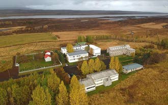 An aerial view of Eidar Hostel & Apartments.