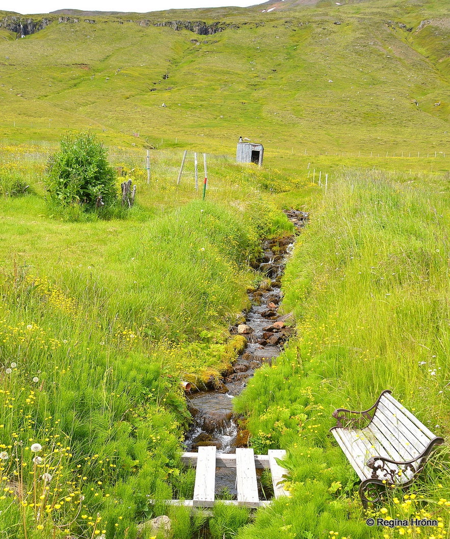 The warm Footbath of the Bakkabræður brothers in Svarfaðardalur Valley