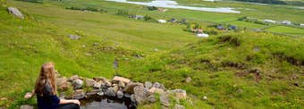 The warm Footbath of the Bakkabræður brothers in Svarfaðardalur Valley