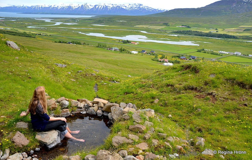 The warm Footbath of the Bakkabræður brothers in Svarfaðardalur Valley