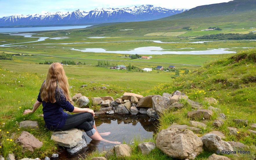 The warm Footbath of the Bakkabræður brothers in Svarfaðardalur Valley