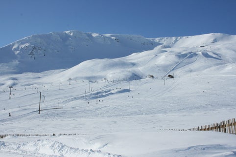 Snowboarding in Akureyri, Iceland.