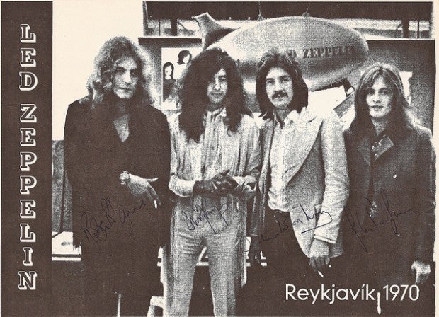 Группа Led Zeppelin в Рейкьявике, 1970 год