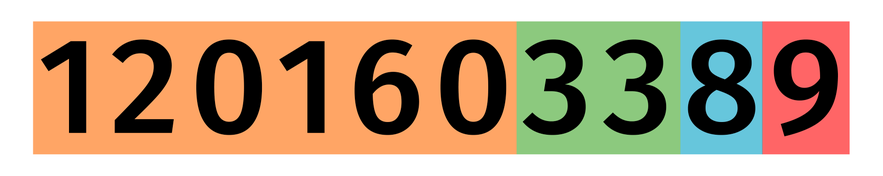 A mockup of kennitala, the Icelandic Personal identity number.