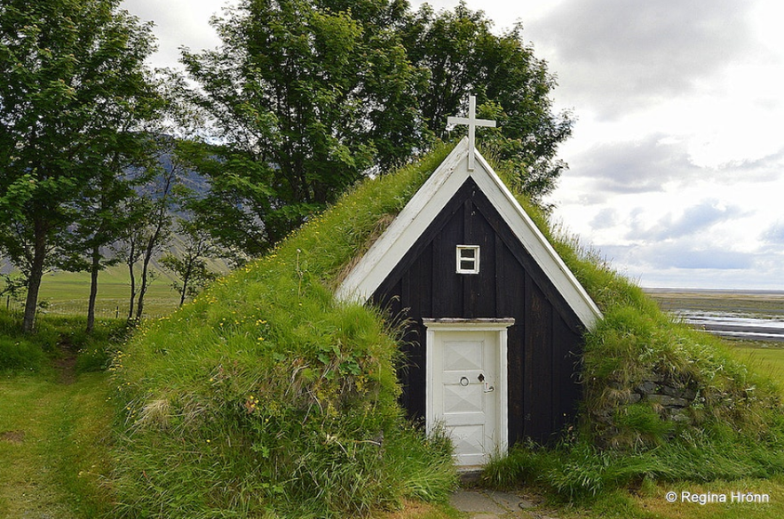 The beautiful Churches in Svarfaðardalur Valley in North Iceland