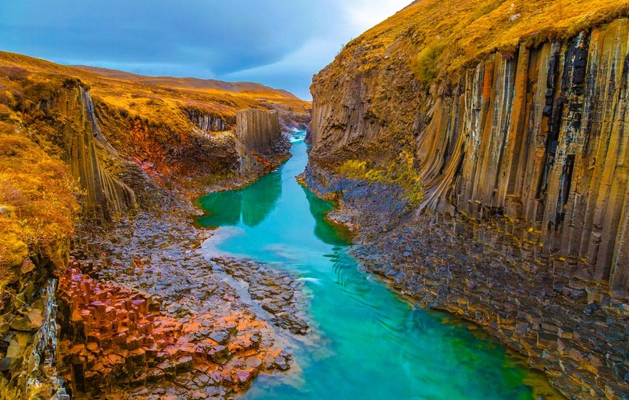 Exploring the stunning basalt canyon at Studlagil is one of the top things to do in Seydisfjordur for nature lovers.