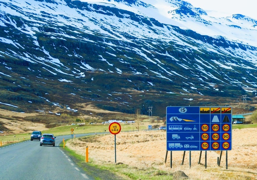 Driving Fjardarheidi Mountain Pass on Route 93 with scenic views is one of the top things to do in Seydisfjordur, East Iceland.