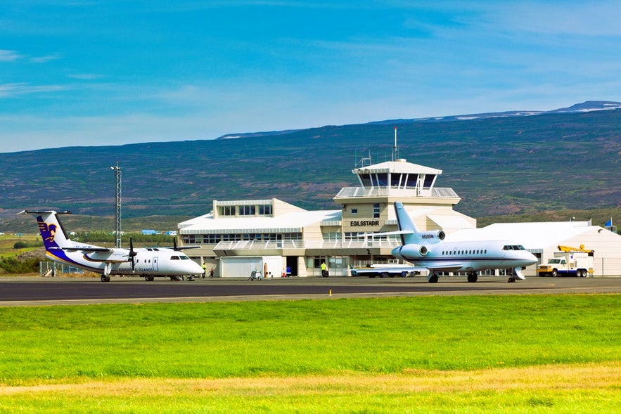Flying into Egilsstadir Airport for easy access is one of the top things to do in Seydisfjordur when starting your East Iceland trip.