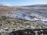 Craters and lava in Borgarfjörður area