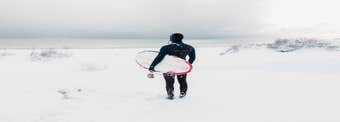 Surfing in Iceland