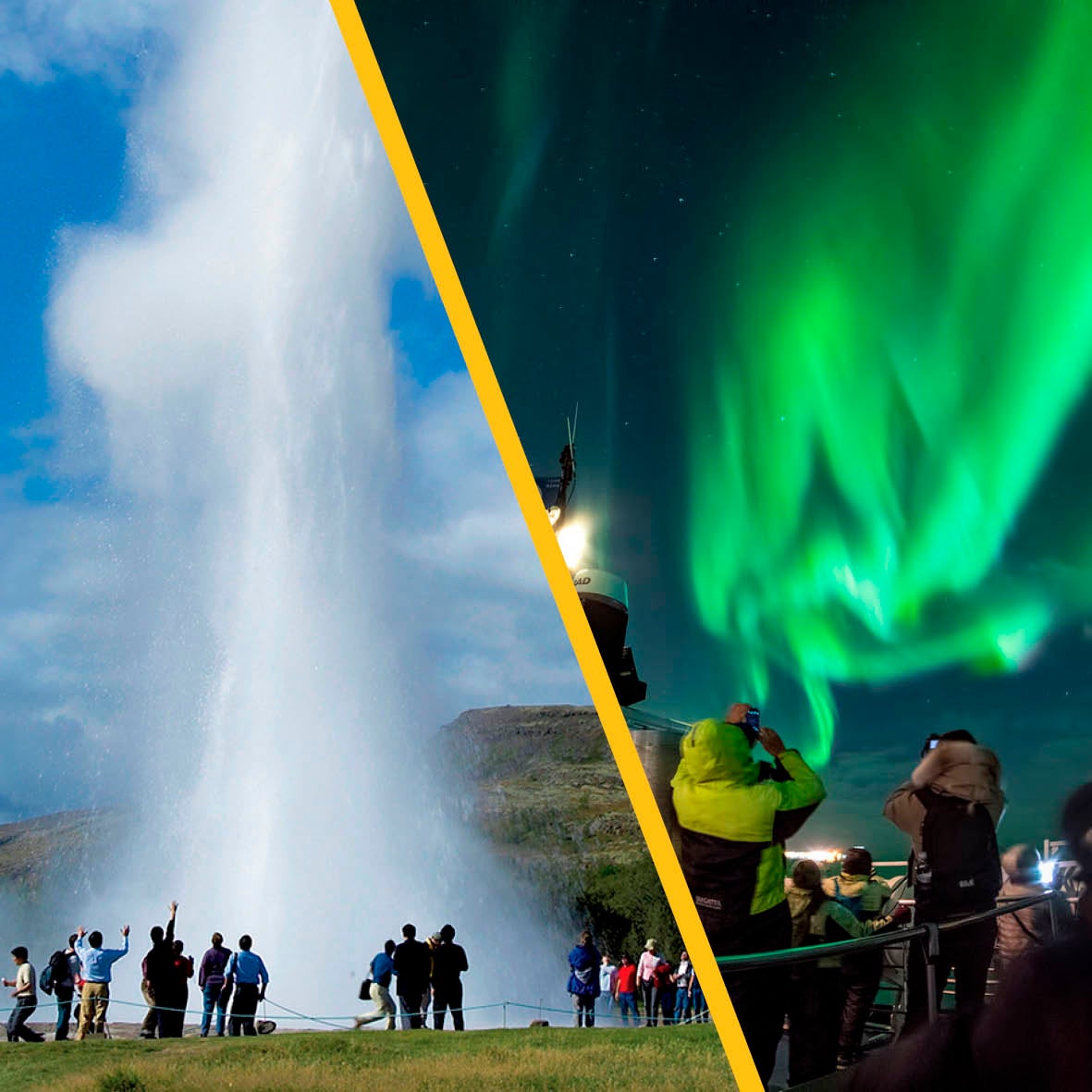 Golden Circle and Northern Lights Cruise