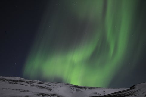 Majestic Northern Lights in þórufoss