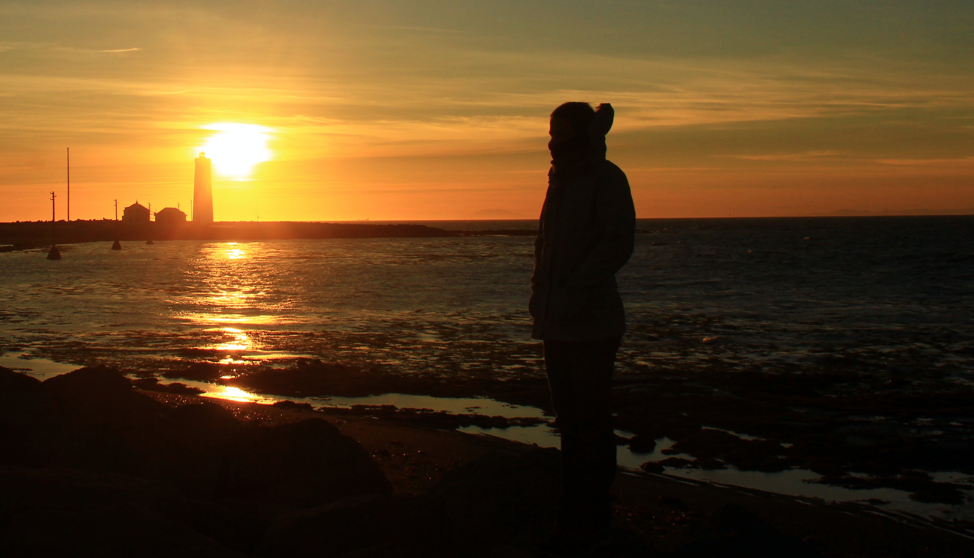 Great sunset in Reykjavik at 2200 hours 