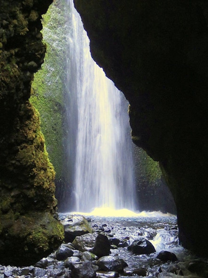 Nauthúsagil is a narrow ravine in South Iceland.