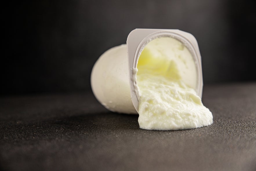 Skyr is a traditional Icelandic dairy product, similar to yogurt but thicker and creamier.