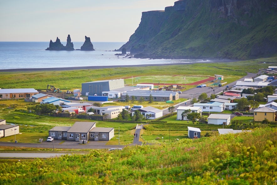 Restaurants in Vík, Iceland, are popular stops for travelers after exploring Reynisfjara beach and Dyrhólaey peninsula.