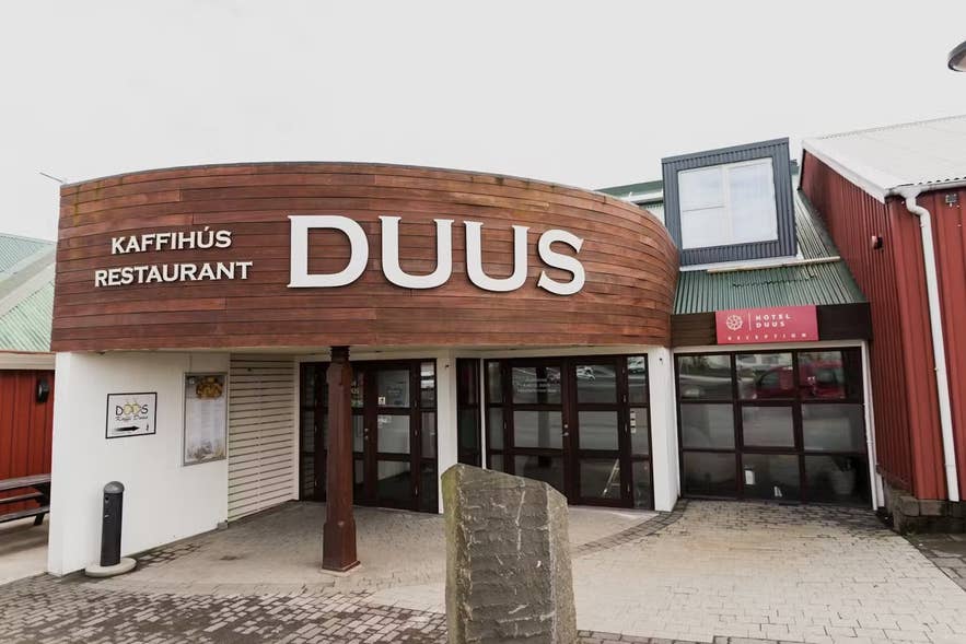 Entrance to Hotel Duus in Keflavik