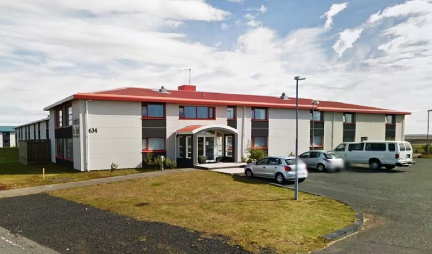 The building of the Eldey Airport Hotel in Keflavik