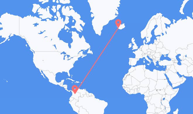 Bogota to Reykjavik