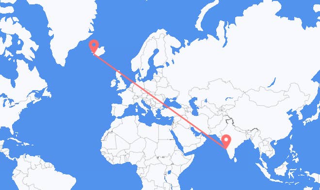 Goa to Reykjavik