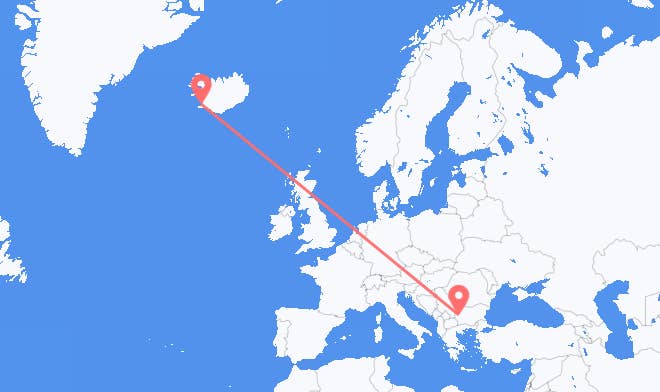 Bulgarien til Island