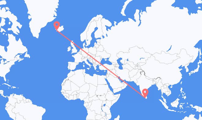 Colombo to Reykjavik