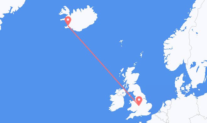 Birmingham to Reykjavik