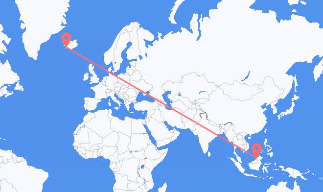 Bandar Seri Begawan to Reykjavik