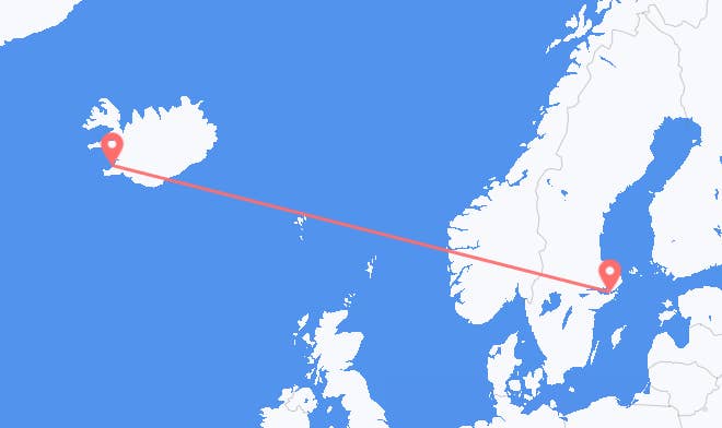 Sverige till Island