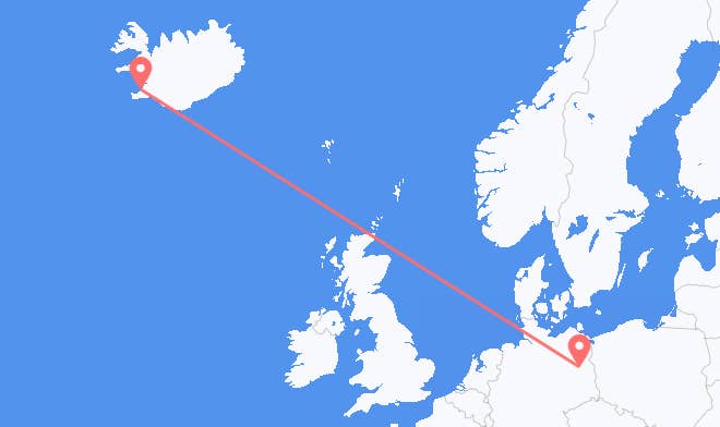 Германия в Исландию