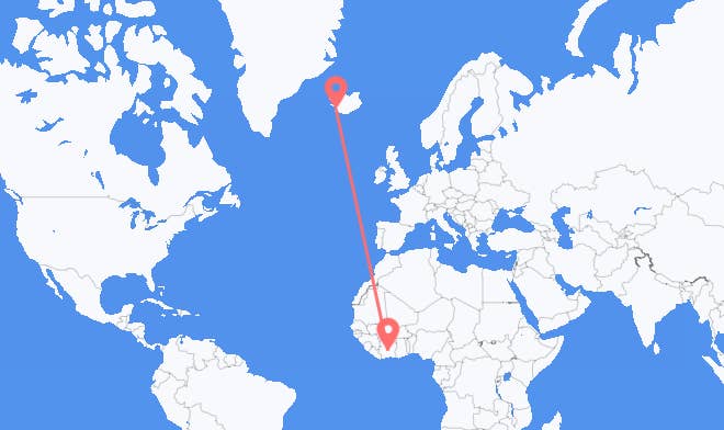 Côte d’Ivoire vers l’Islande