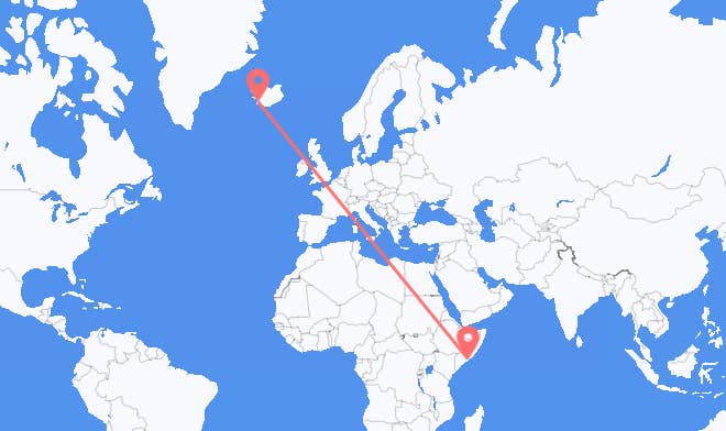 Mogadishu to Reykjavik