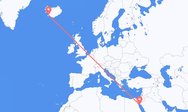 Sharm El Sheikh to Reykjavik