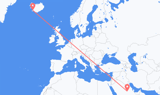 Riyadh to Reykjavik