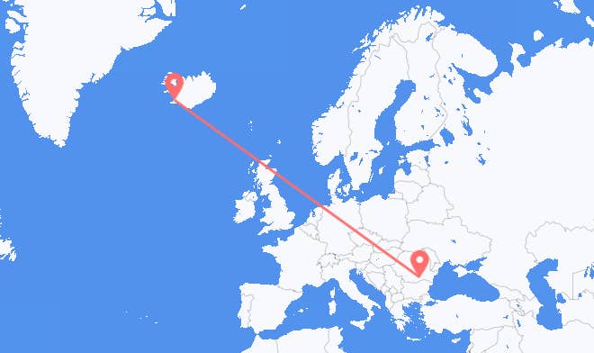 Bucharest to Reykjavik