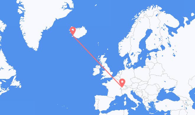 Switzerland to Iceland