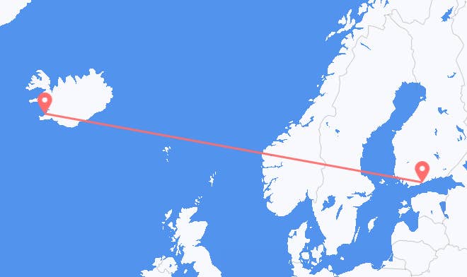 Finland til Island