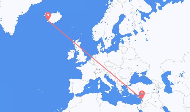 Beirut til Reykjavik
