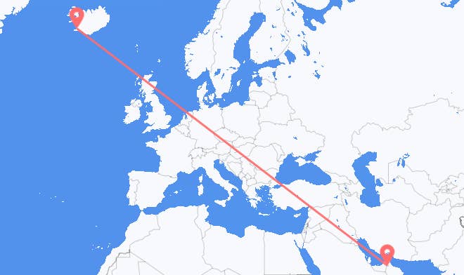 Al Ain to Reykjavik