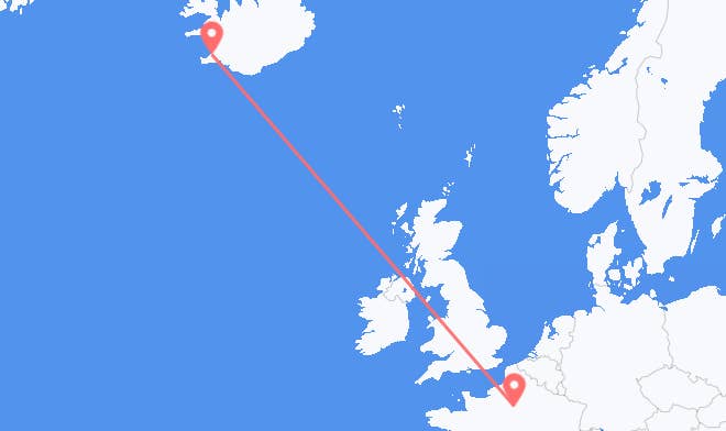 Paris til Reykjavik