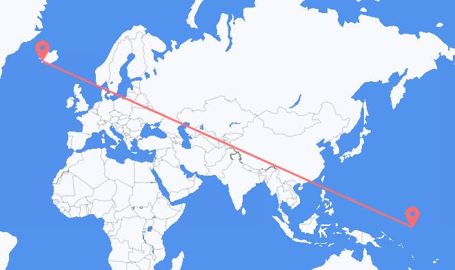 Yaren to Reykjavik